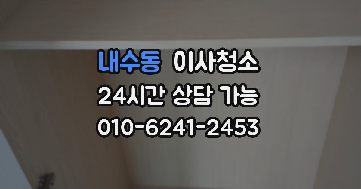 내수동 입주청소