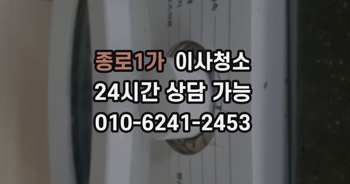 종로1가 입주청소