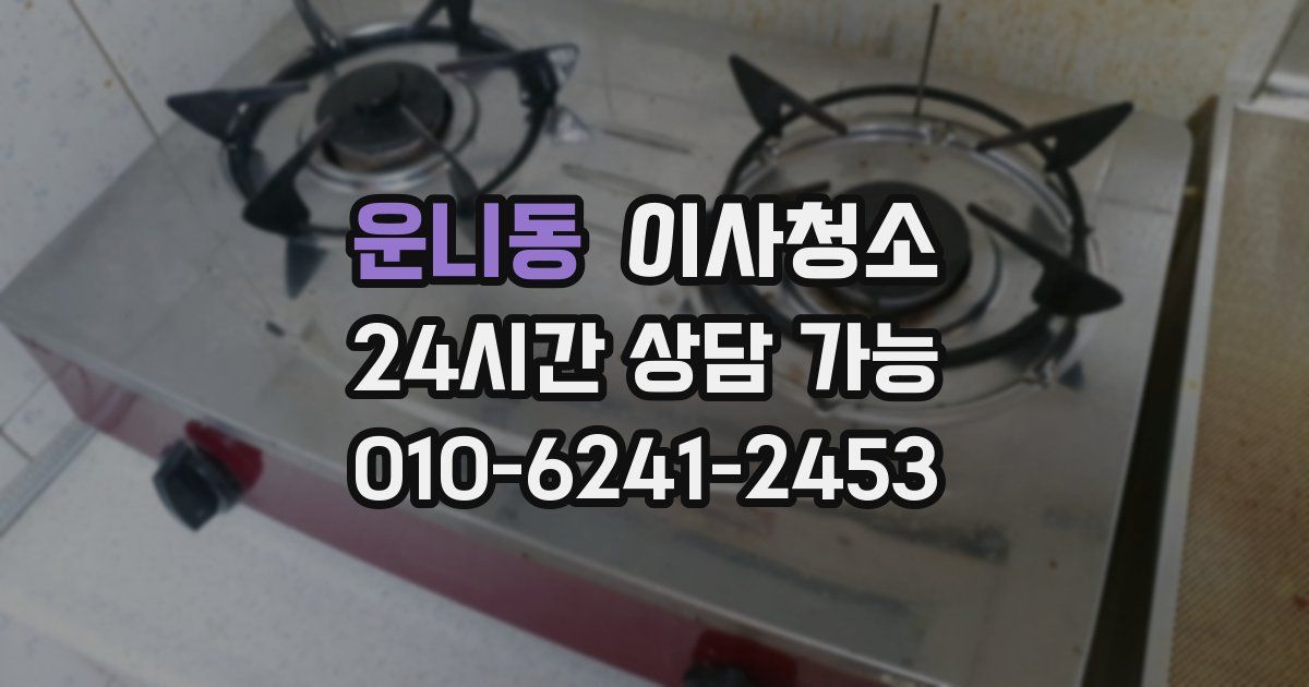 운니동 입주청소