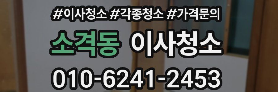 소격동 이사청소