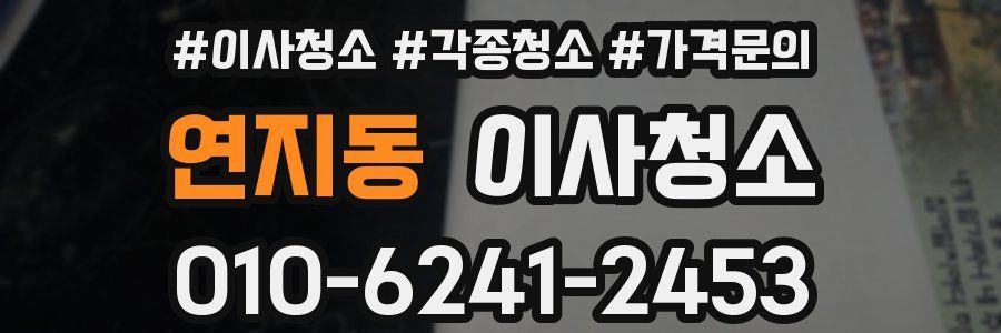 연지동 이사청소