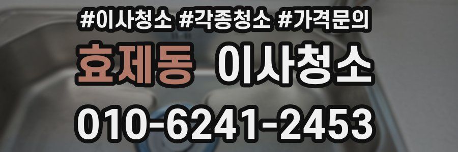 효제동 이사청소