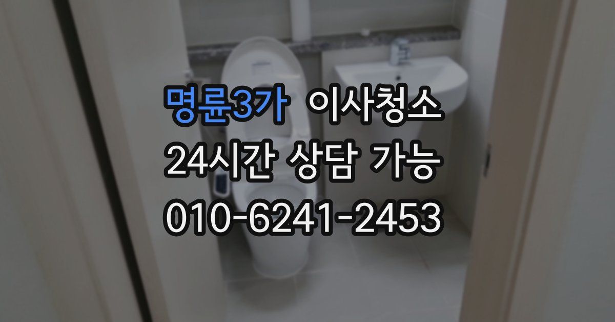 명륜3가 입주청소