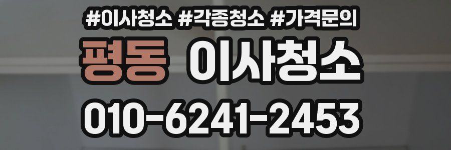 평동 이사청소