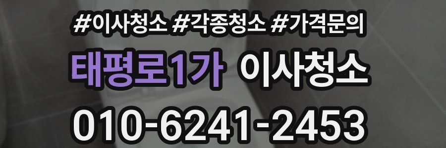 태평로1가 이사청소