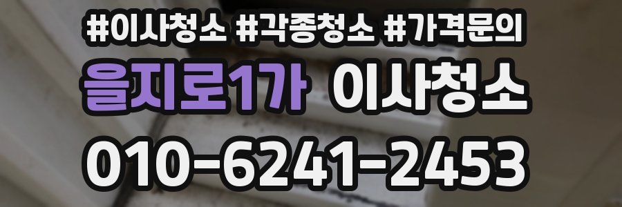 을지로1가 이사청소