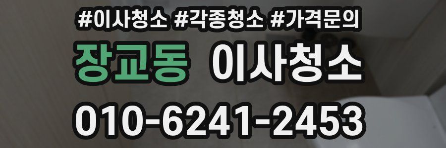 장교동 이사청소