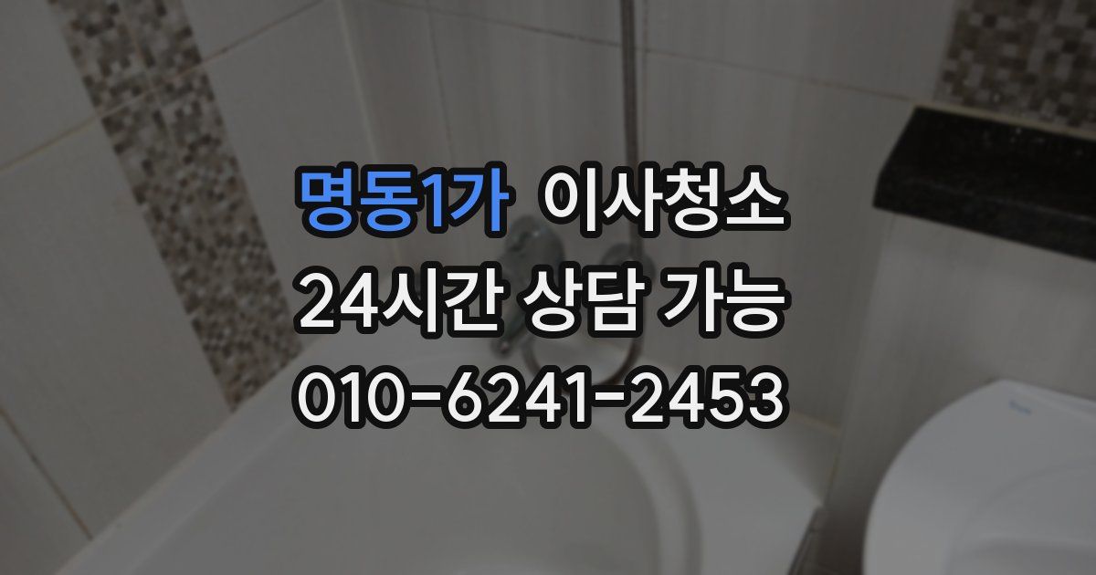 명동1가 입주청소