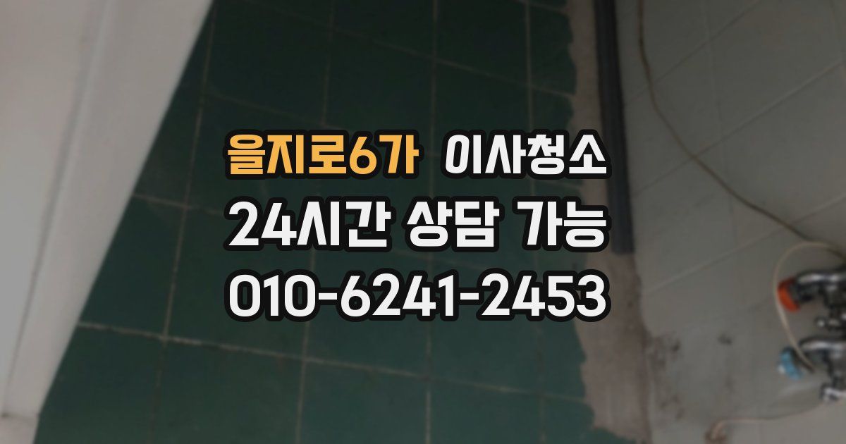 을지로6가 입주청소
