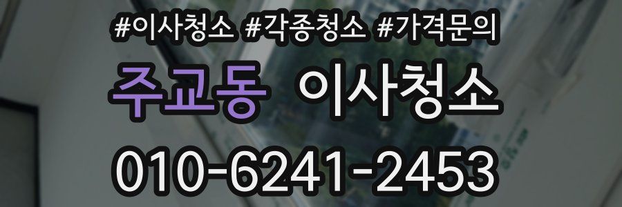 주교동 이사청소