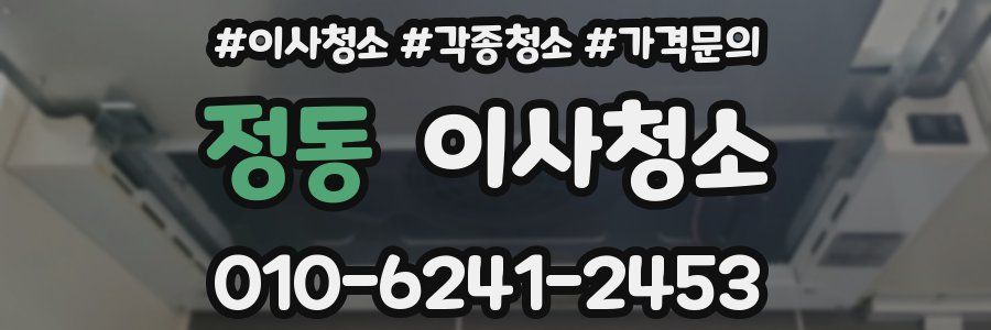 정동 이사청소