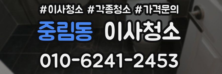 중림동 이사청소