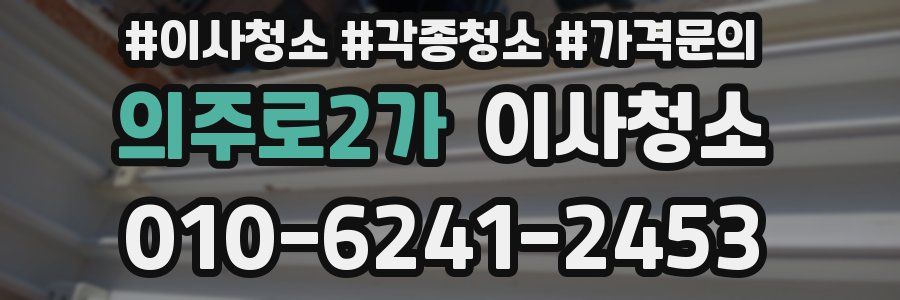 의주로2가 이사청소