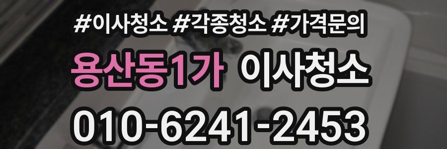 용산동1가 이사청소