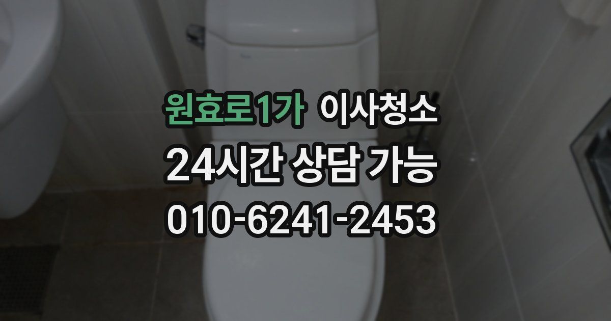 원효로1가 입주청소