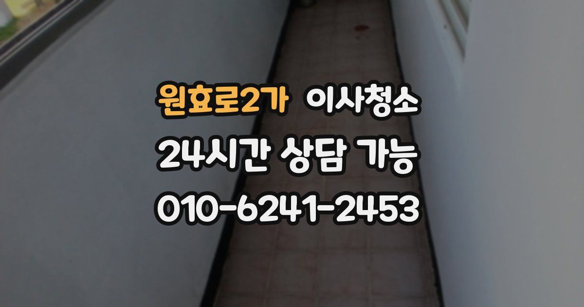 원효로2가 입주청소