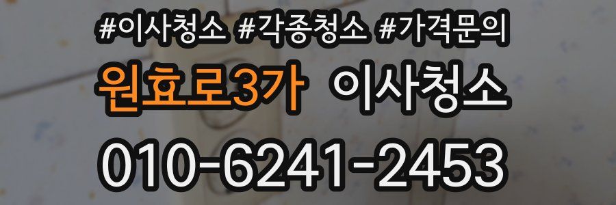 원효로3가 이사청소