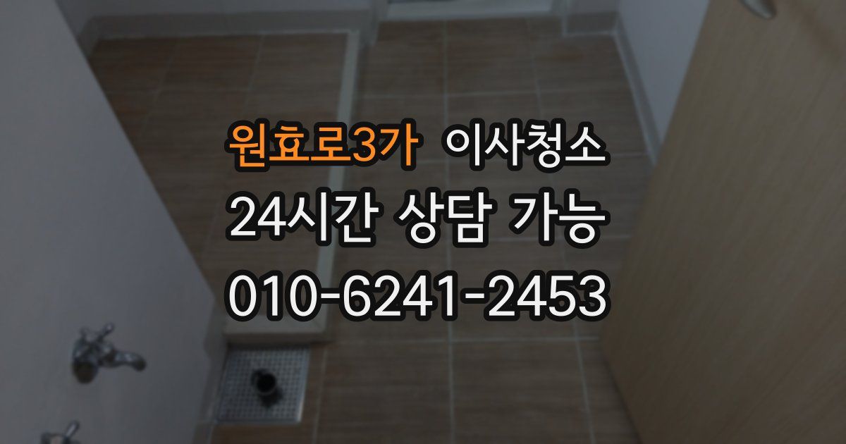 원효로3가 입주청소