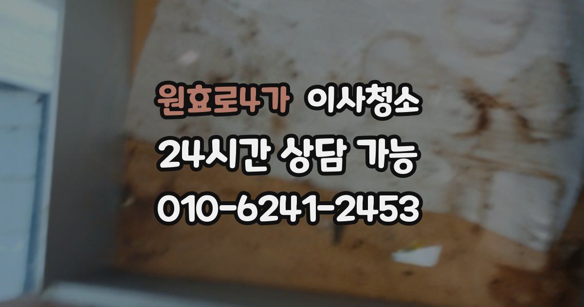 원효로4가 입주청소