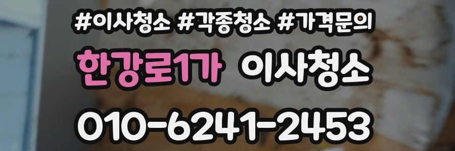 한강로1가 이사청소