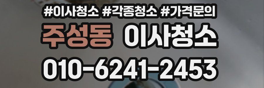 주성동 이사청소