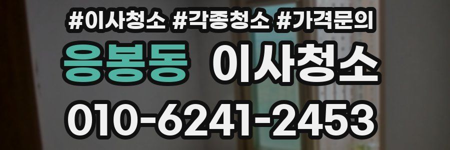 응봉동 이사청소