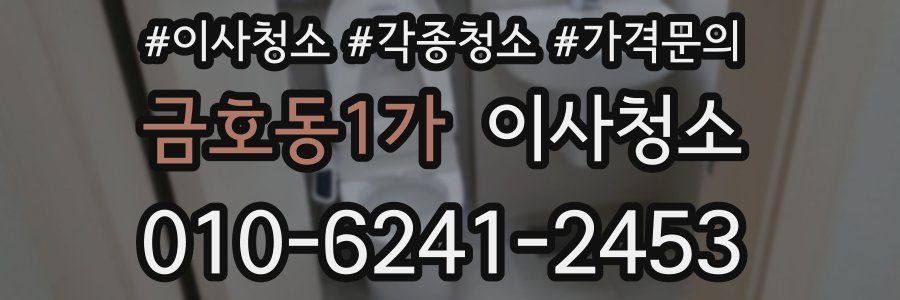 금호동1가 이사청소