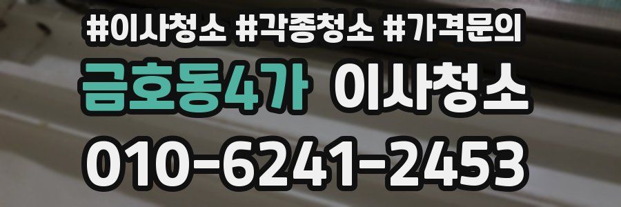 금호동4가 이사청소