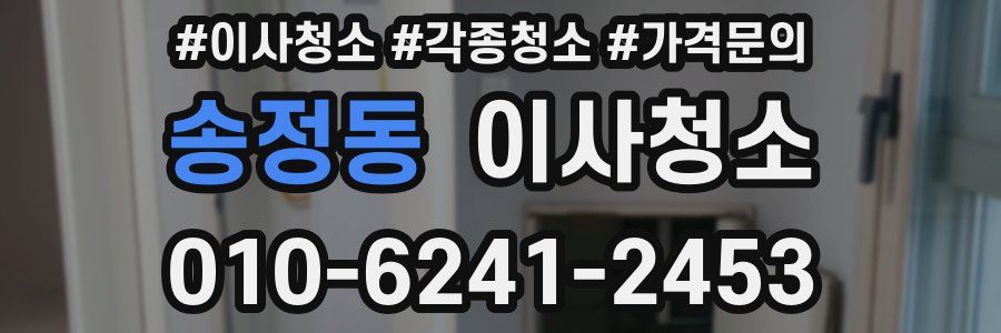 송정동 이사청소