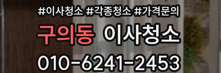 구의동 이사청소