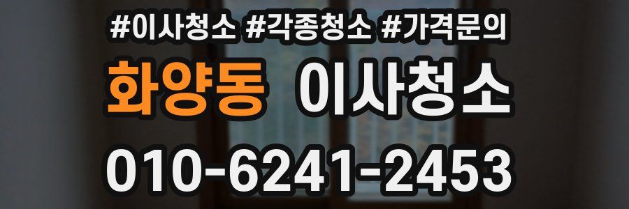 화양동 이사청소