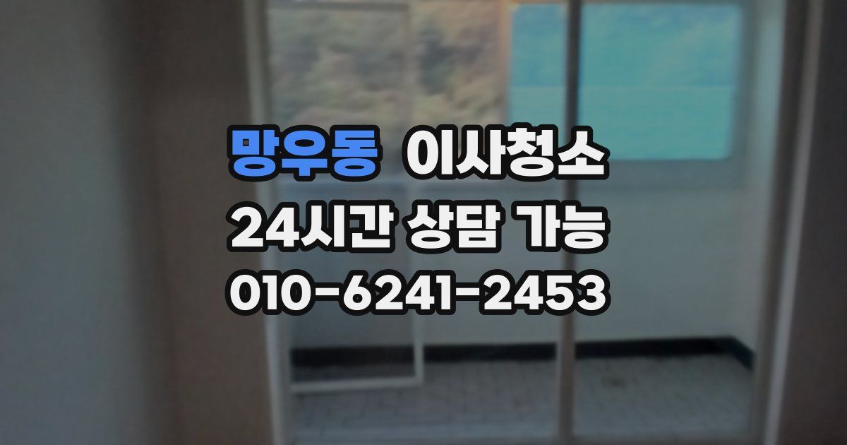 망우동 입주청소