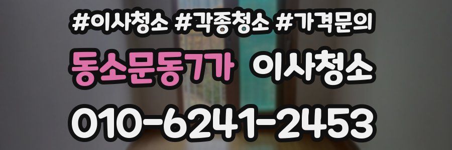 동소문동7가 이사청소