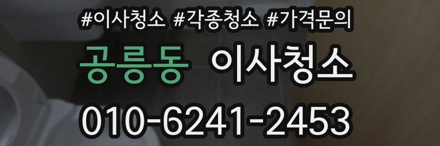 공릉동 이사청소