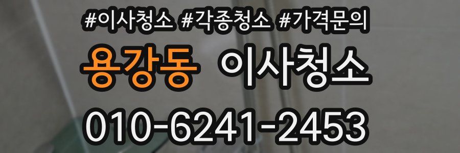 용강동 이사청소