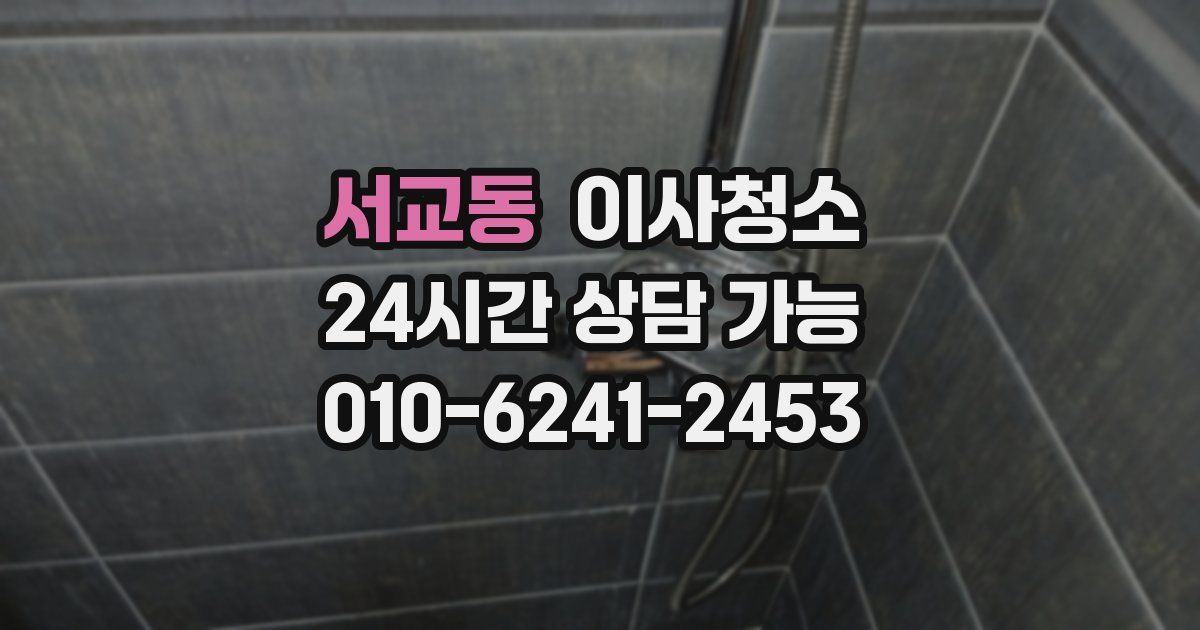 서교동 입주청소