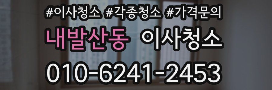 내발산동 이사청소