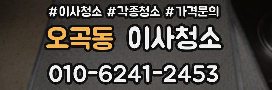 오곡동 이사청소