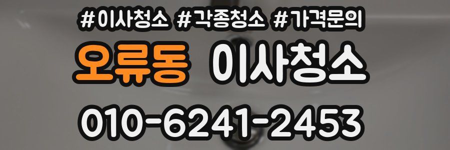 오류동 이사청소