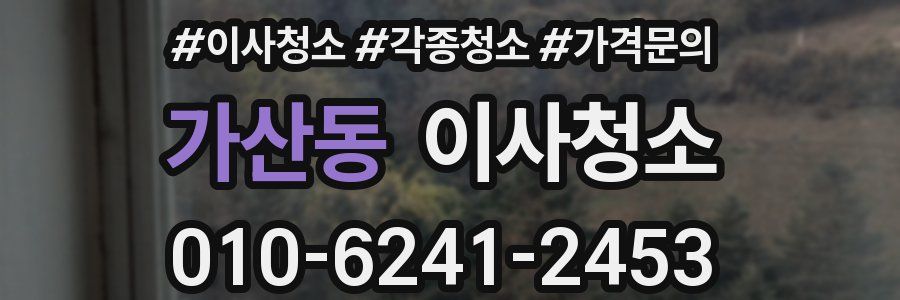 가산동 이사청소