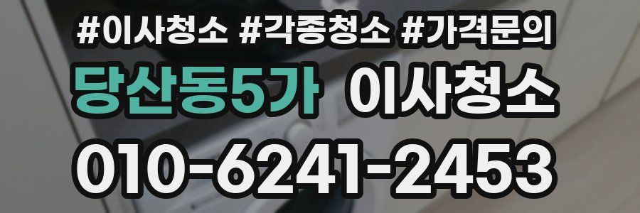당산동5가 이사청소