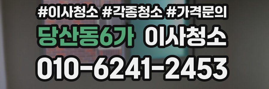 당산동6가 이사청소