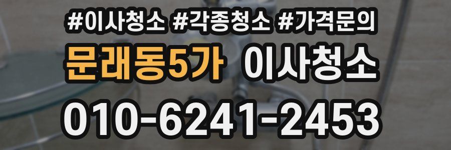 문래동5가 이사청소