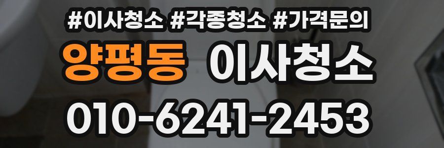 양평동 이사청소