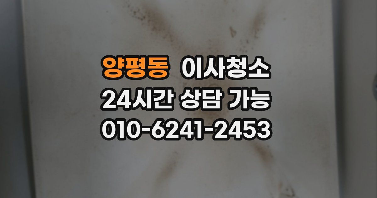 양평동 입주청소