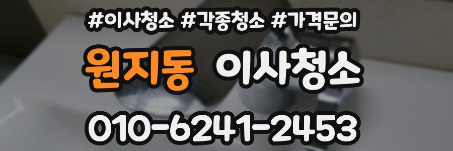 원지동 이사청소