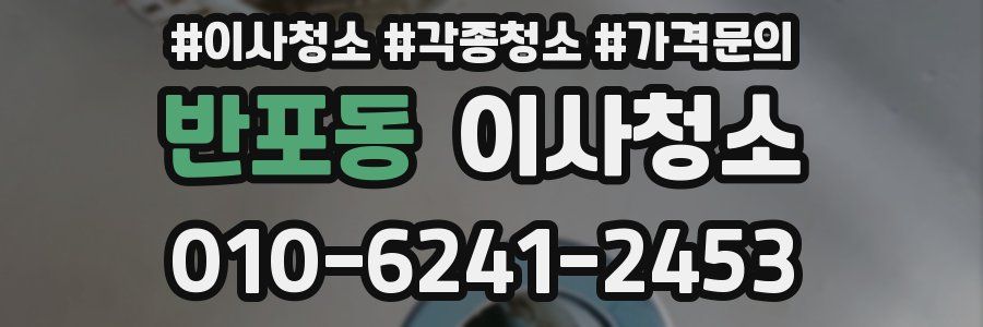 반포동 이사청소