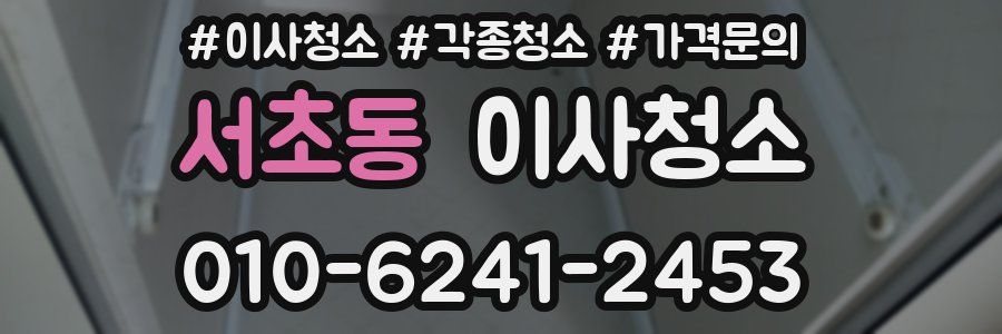 서초동 이사청소