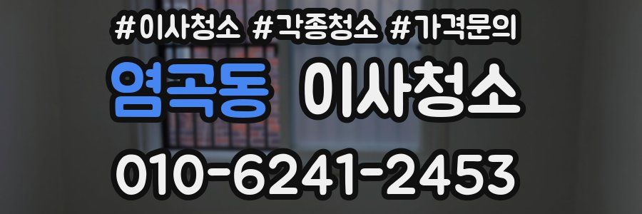 염곡동 이사청소