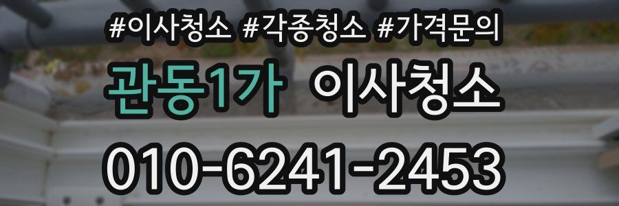 관동1가 이사청소